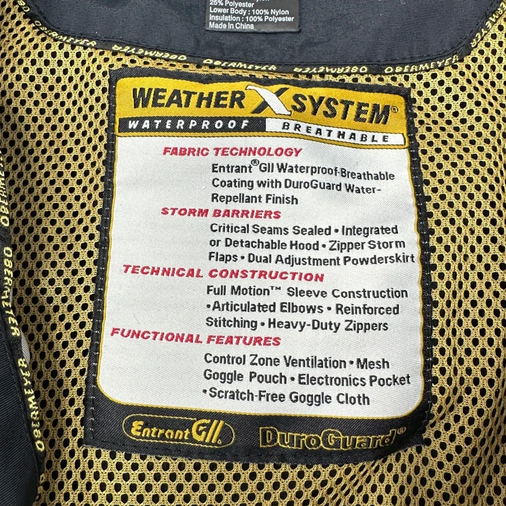 OBERMEYER Mach1 Mens Ski Jacket Parka‎ Snowboarding Winter Coat Size L - Picture 5 of 16